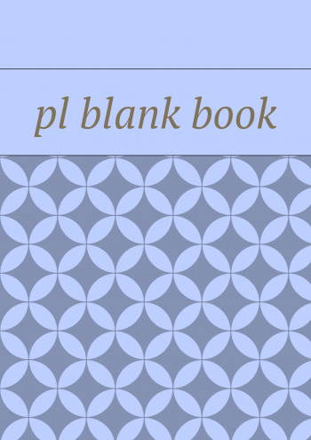 pl blank book