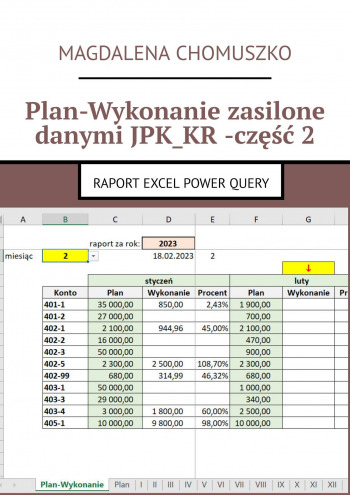 Plan-Wykonanie zasilone danymi JPK_KR -część 2